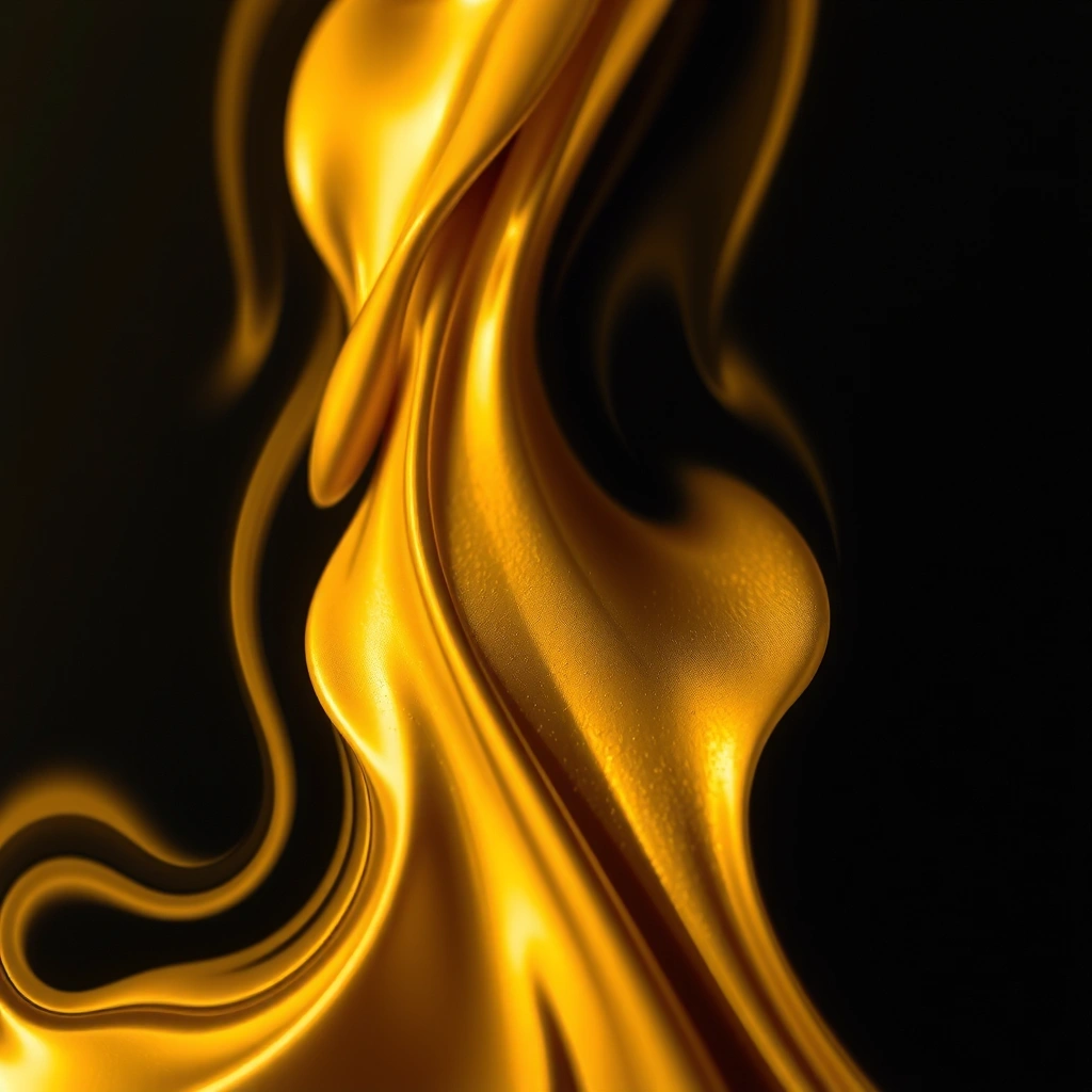 Abstract Gold Fluid